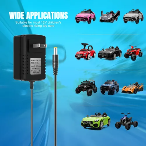 Vista 6 de Cargador de 12 V para niños, juguetes de coche de 12 voltios, cargador de batería de la mejor opción, productos Wrangler SUV Kid Trax Dynacraft Toy