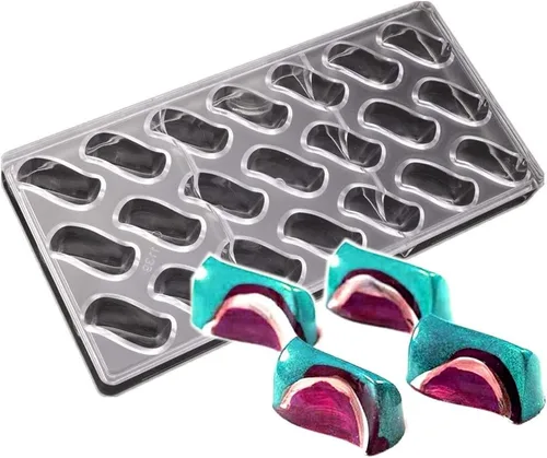 Vista 18 de LoBake Multi Designs - Palitos de media bola, cubo especial TAI JI Trigon, molde de policarbonato para chocolate, moldes para cubitos de hielo 0302