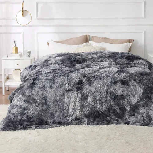 Vista 34 de Bedsure GentleSoft Manta de Tiro de Piel Sintética Esponjosa y Suave para Sofá, Forro Polar Sherpa Suave Regalos Acogedores para Mujeres, Manta