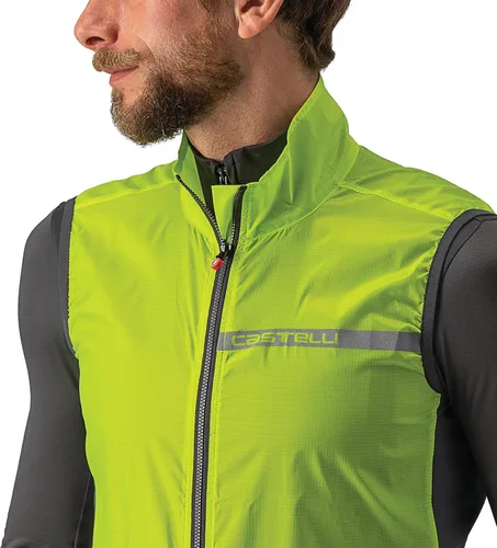 Vista 4 de Castelli Chaleco elástico de ciclismo Squadra para ciclismo de carretera y grava, ciclismo