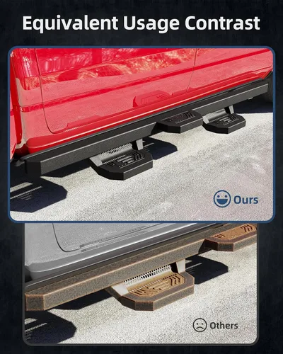 Vista 4 de KYBOLT Estribos compatibles con Dodge Ram 1500 Crew Cab 2009-2024 (solo clásico 2019-2024), 2010-2024 Ram 2500/3500 barras laterales Nerf barras
