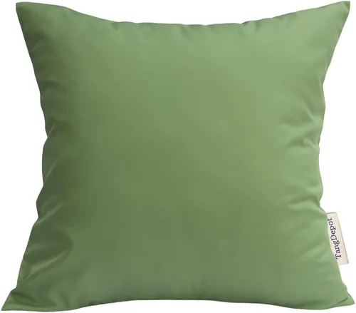 Vista 39 de TangDepot Fundas de almohada sólidas de seda sintética duradera, fundas de almohada cuadradas decorativas, fundas de almohada para interiores y Azul