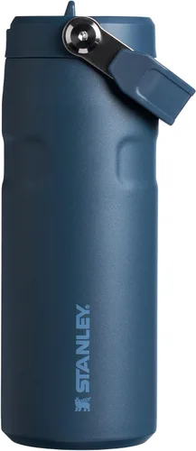 Vista 18 de STANLEY - Botella de agua IceFlow Flip Straw 2.0 con pajilla abatible, abertura más grande, acero inoxidable aislado, sin bisfenol A, 16 onzas