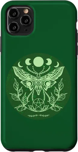 Vista 11 de Funda para iPhone 15 Celtic Wicca Ostara Oculta Moon Moth