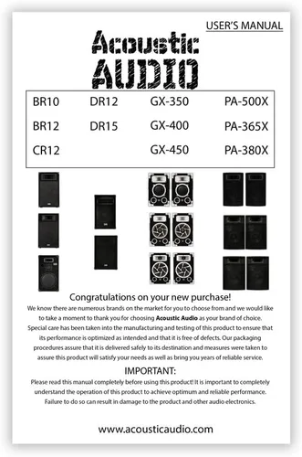 Vista 6 de Acoustic Audio by Goldwood PA-380X - Altavoces pasivos de audio acústico para DJ, 8 pulgadas, PA Karaoke, audio casero de estudio de 3 vías