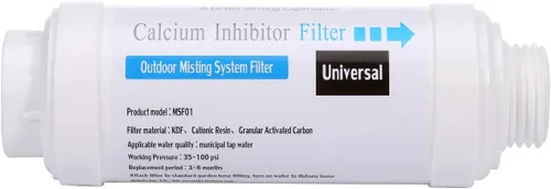 Vista 7 de Yoption Filtro inhibidor de calcio, filtro de sistema de nebulización al aire libre, para evitar la acumulación de escamas y obstrucciones