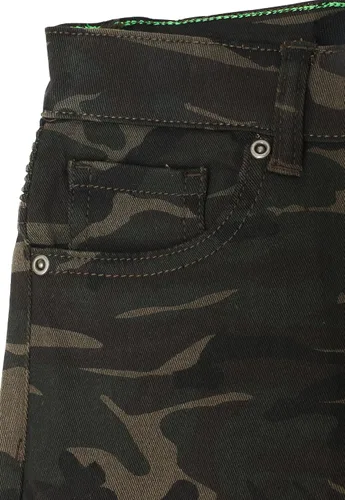Vista 3 de X RAY Pantalones cortos para bebés y niños pequeños, cintura elástica, rasgados, moto, desgastados, pantalones cortos de mezclilla elásticos