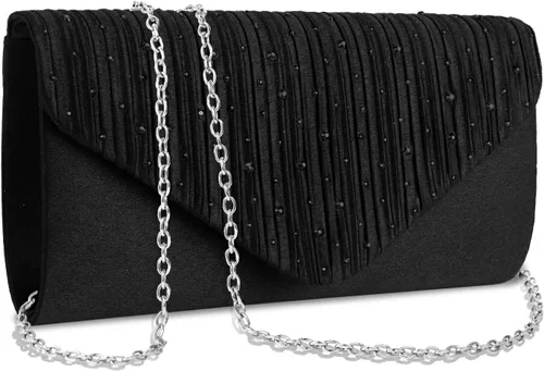 Vista 17 de Bolsos de mano BBjinronjy para mujer, bolso formal con diamantes de imitación para noche, bolsos de mano para boda, fiesta, cóctel, graduación, cena
