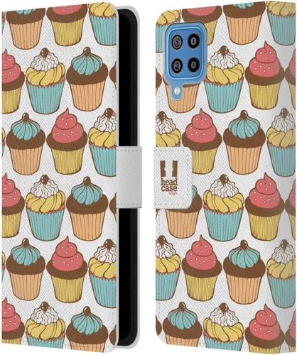 Vista 329 de Head Case Designs Assortment Cupcakes Happiness Leather Wallet Case Compatible with Samsung Galaxy A07 4G Surtido