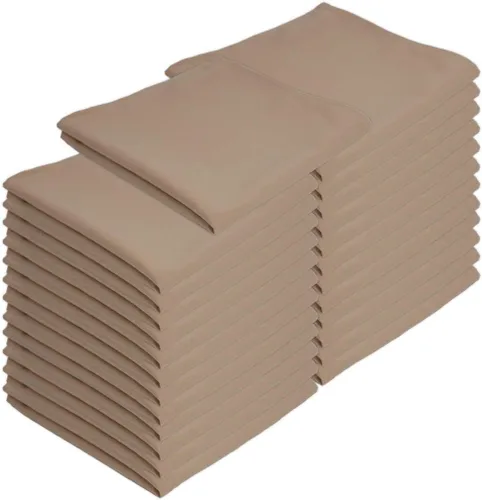 Vista 20 de Arkwright Servilletas de tela para restaurante, (paquete de 25) servilletas de poliéster hilado con bordes con dobladillo, ideal para cenas, bodas