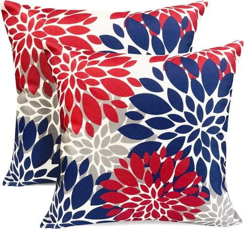 Vista 21 de Juego de 2 fundas de almohada decorativas negras boho 16x16 pulgadas, fundas de almohada de lino modernas estilo bohemia campestre para exteriores