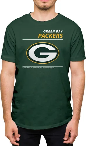 Vista 17 de Hybrid Sports NFL - Team Logo and Stats - Adult Unisex Short Sleeve Fan T-Shirt for Men and Women - Officially Licensed