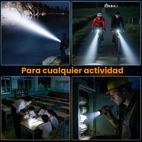 Vista 7 de CREE XML T6 3000 lúmenes táctico linterna LED, 5 modos, impermeable