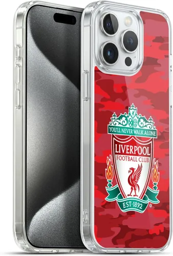 Vista 157 de Head Case Designs Funda de gel con licencia oficial del Liverpool Football Club Away Colourways Crest Camou [protección de grado militar] compatible