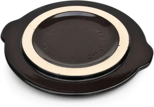 Vista 3 de Ohio Stoneware Cubierta para vasija de 3 galones, mediano, marrón