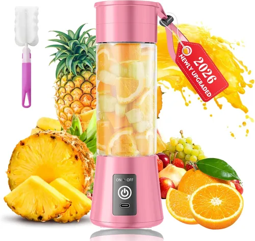 Vista 13 de Portable Blender for Smoothies & Shakes - Cordless Personal Size Blender with 6 Blades, 380Ml Juice Cup, Lightweight & Rechargeable, Freshly