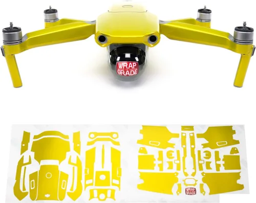 Vista 16 de Wrapgrade Unidad Principal Skin Compatible con DJI Mavic Air 2 (Airforce Silver)