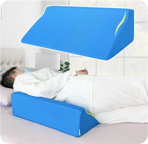 Vista 8 de NEPPT Almohada de Cuña Posicionadora Corporal Cuñas de Posicionamiento de Espalda Funda de Almohada de Elevación para Embarazo Dormitorio Alineación