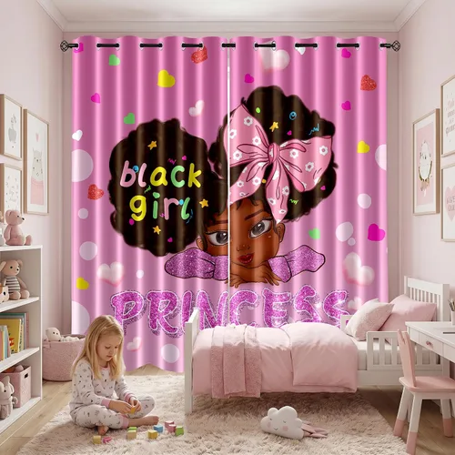 Vista 14 de Cortinas de Gato - Lindas Cortinas Opacas de Gato para Habitación de Niños Decoración Kawaii para Dormitorio de Niñas, 2 Paneles, 82 x 63 pulgadas