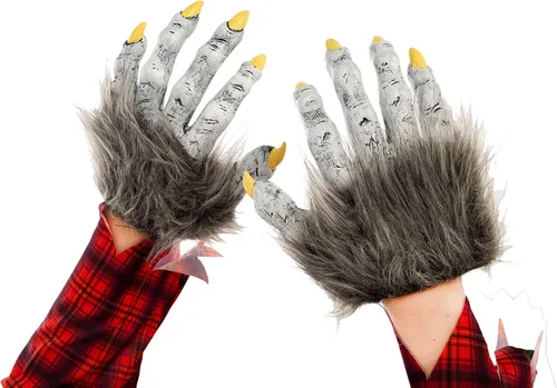 Vista 3 de Spooktacular Creations Disfraz de hombre lobo de Halloween para niños con máscara, guantes y zapatos para fiestas de disfraces de Halloween