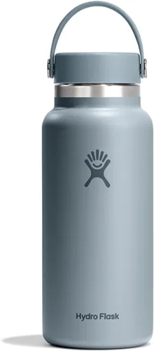 Vista 62 de Hydro Flask Botella de agua – Acero inoxidable aislado – Tapa flexible de boca ancha, antiderrames, a prueba de fugas y recargable en agave de 20