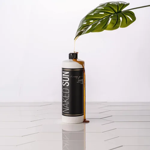 Vista 5 de Naked Sun Honey Glow - Solución bronceadora en aerosol de bronce oscuro, 32 onzas con aerógrafo sin sol