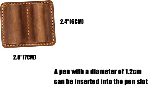 Vista 2 de Portalápices de cuero para cuaderno diario, soporte para bolígrafo de cuaderno, soporte de pluma de cuero, clip de bolígrafo para cuaderno, soporte