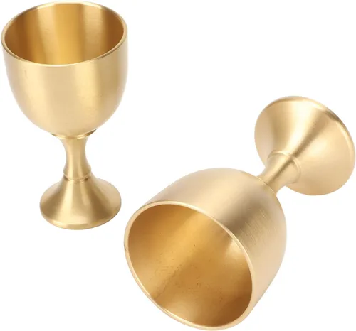 Vista 7 de Copa de vino Cáliz Latón Vintage Hecho a mano Rey Real Fantasía Real Vasos en relieve Copa Boda Gótica con Embalaje Clásico Copas Vintage Rey Arturo