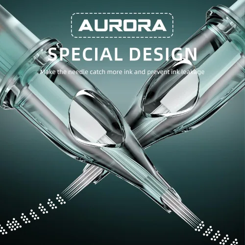 Vista 5 de Aurora Cartuchos Aguja de tatuaje 7CM, 9CM, 11CM, 13CM, 15CM (50 pcs Mix)