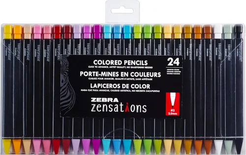 Vista 9 de Zebra Pen Zensations - Recambio de lápiz mecánico de colores, plomo #2