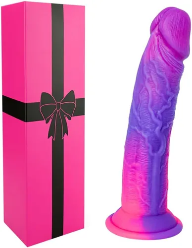 Vista 8 de Consolador de 5 pulgadas ultra pequeño y realista de fantasía con ventosa, consolador de silicona mini lindo de 4" en púrpura y rosa para mujeres