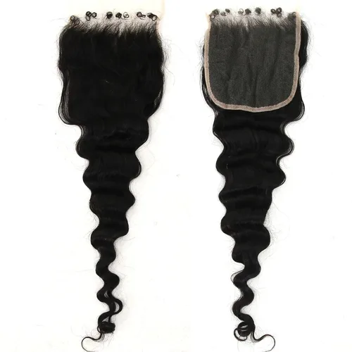 Vista 20 de Afro Kinky Curly 5x5 HD Cierre de encaje prearrancado con borde rizado de bebé 4B 4C, cierre de encaje HD de cabello humano transparente