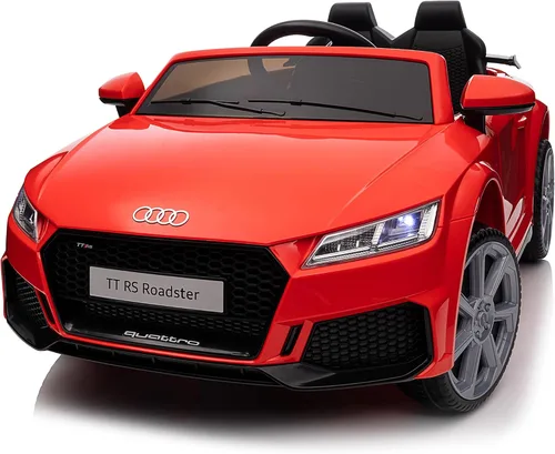Vista 10 de Audi TTRS - Juguetes de paseo de 24 V, coche eléctrico para niños pequeños con control remoto Negro