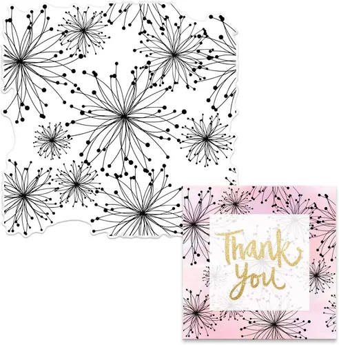 Vista 6 de Florecer flores fondo sellos transparentes para hacer tarjetas, plantas decorativas, fondo, sellos de silicona transparente para manualidades