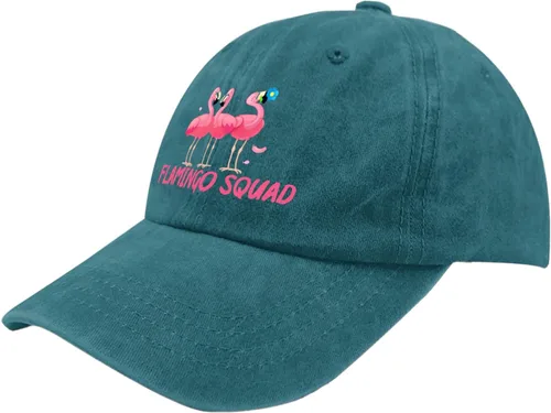 Vista 2 de Baseball Hats for Men Flamingo Cool Cap for Men's Beach Baseball Hats Light Weight Flamingo Squad Ponytail Baseball Hat
