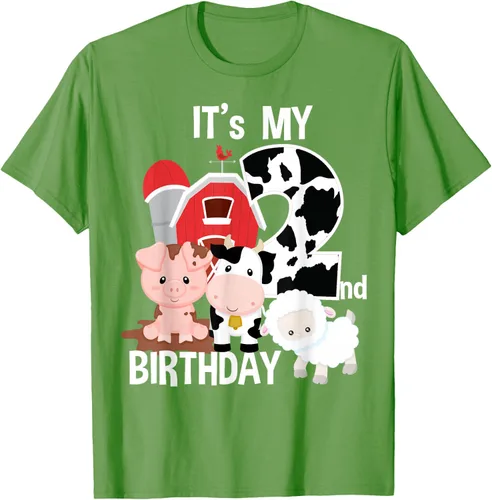 Vista 16 de Camiseta para fiesta de 2 años con texto en inglés "It's My 2nd Birthday", Negro