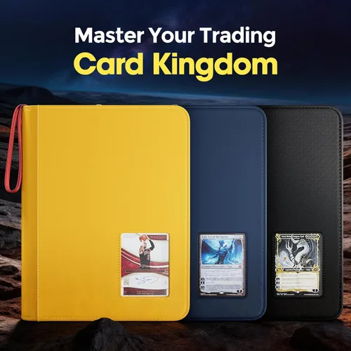 Vista 7 de ProCase - Carpeta de carga superior de 4 bolsillos, capacidad para 144 Negro