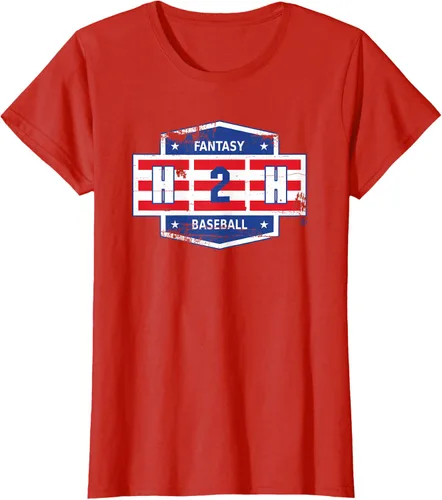 Vista 11 de H2H Fantasy orgullo americano de béisbol playera Azul Marino