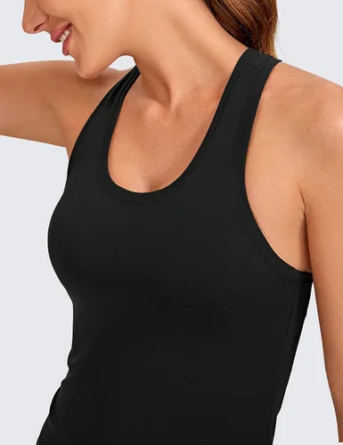 Vista 5 de CRZ YOGA Butterluxe - Camiseta sin mangas de entrenamiento con espalda cruzada para mujer, para gimnasio, atlética, yoga, camisola