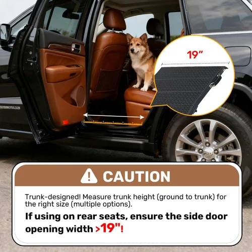 Vista 5 de Rampa extra larga de 71 pulgadas para perros grandes, marco de metal resistente para vehículos utilitarios deportivos, camiones y automóviles