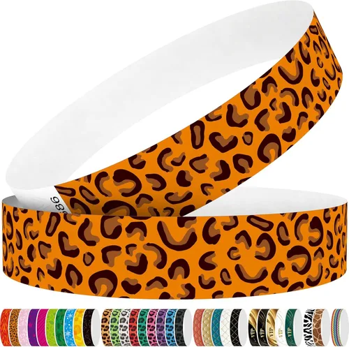 Vista 9 de Tyvek - Pulseras para eventos, diseño creativo de color, pulseras de papel de 3/4 pulgadas, paquete de 250 unidades para fiestas, agrupaciones, Negro
