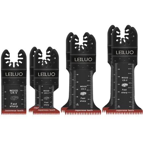 Vista 11 de LEILUO Juego de 100 hojas para múltiples herramientas, con hojas de corte para sierra oscilante para madera, universales, bolsa de almacenamiento