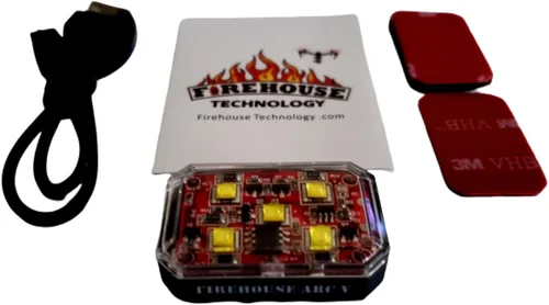 Vista 5 de Firehouse Technology Drone Strobe 4 Light Kit de navegación - 2- Blanco, 1- Rojo, 1-Verde Cumple con la FAA y probado 3.5 SM