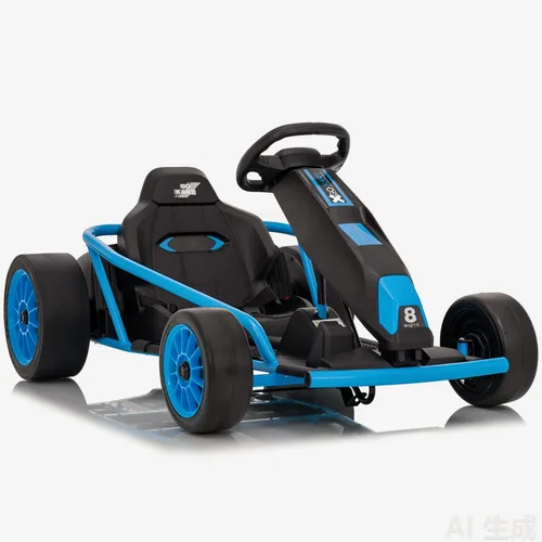 Vista 26 de Go Kart alimentado por batería de 24 V para niños de 8 a 15 años Azul