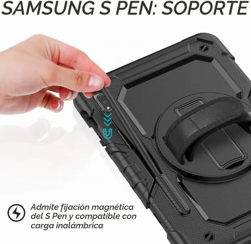 Vista 7 de Funda para Samsung Galaxy Tab S8/S7 de 11 pulgadas 5G Funda para Tableta 2022/2020, [con Protector de Pantalla de Vidrio Templado], Soporte