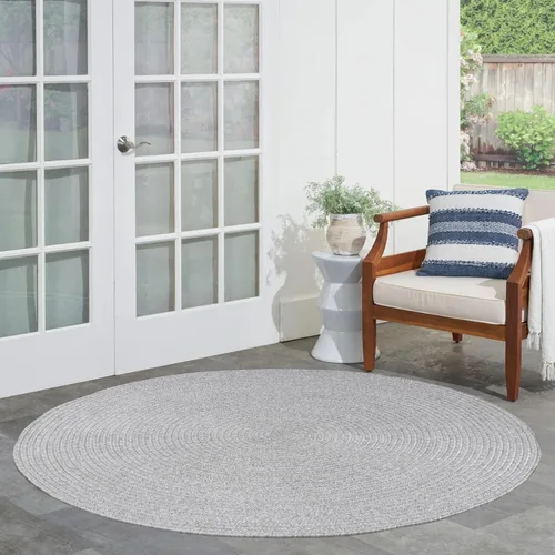 Vista 47 de Superior Alfombra de área para interiores y exteriores, decoración de suelo trenzada reversible para sala de estar, cocina, patio, porche delantero