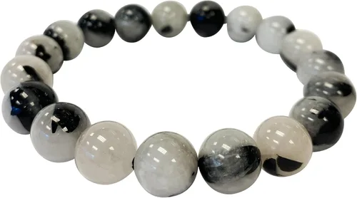 Vista 455 de Gem Avenue Handmade Round Bead Stretch Bracelet Unisex Natural Stone Beaded Jewelry for Men & Women, Elastic Wristband for Daily Wear