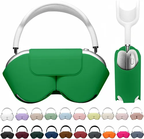 Vista 9 de Maxjoy para Apple Airpods Max Funda inteligente de cubierta, Accesorios de cubierta protectora de cuero PU suave para Airpod Max con modo de sueño