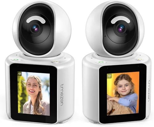 Vista 10 de TMEZON Cámara de Video para Mascotas Perros Interior Cámara de Seguridad Inalámbrica Bidireccional Monitor 1080P con Aplicación de Teléfono