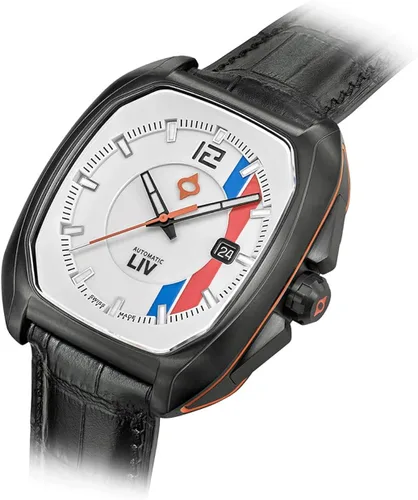 Vista 5 de LIV Rebel-AR Swiss Automatic Elaboré Grade, 26-Jewel Movement - 42.0 mm Rectangular Curved Case- IP Surgical Grade 316L Stainless Steel-Multi-Layer